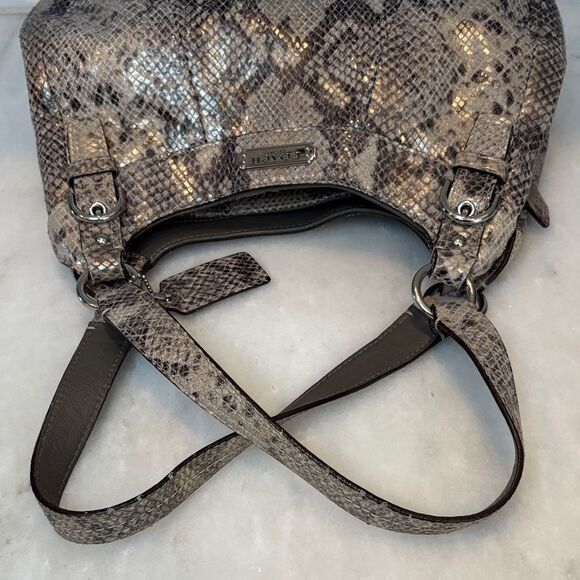 Coach Bag Purse Handbag Leather Snake Python Madison Maggie Hobo Shoulder Bag - Picture 13 of 16
